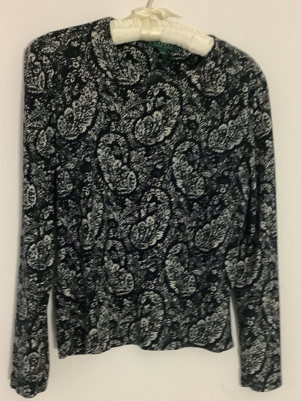 Ralph Lauren Paisley Knit Sweater - Preppy Fall